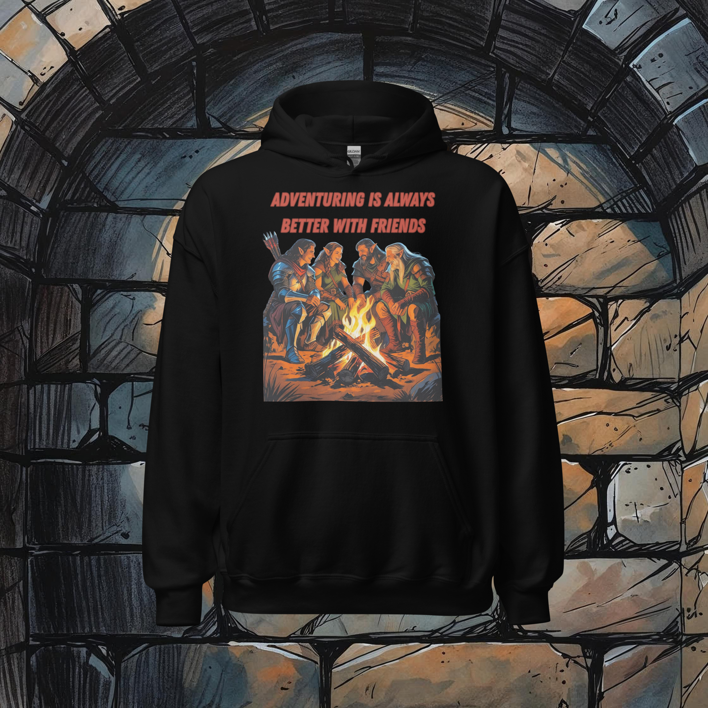 "Better with friends" Unisex hoodie