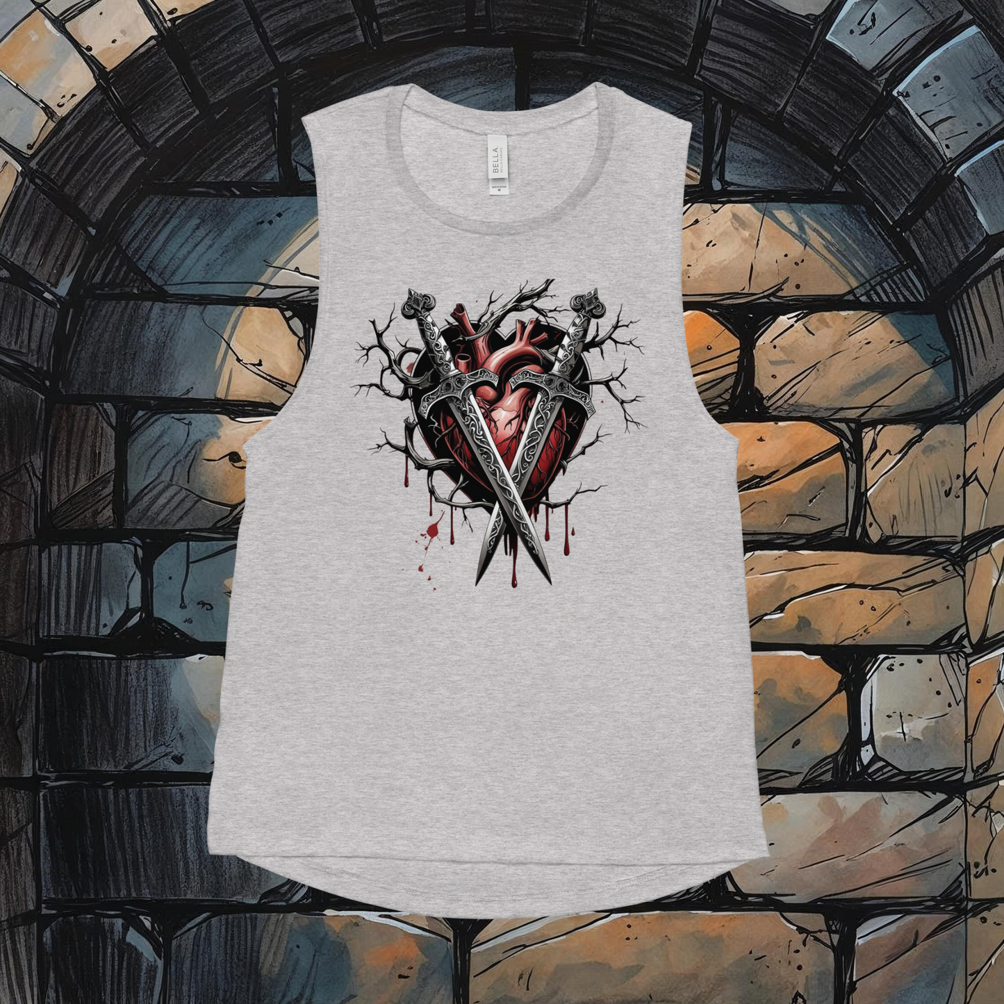 Women's "Party's Damage Dealer" Gothic Tank