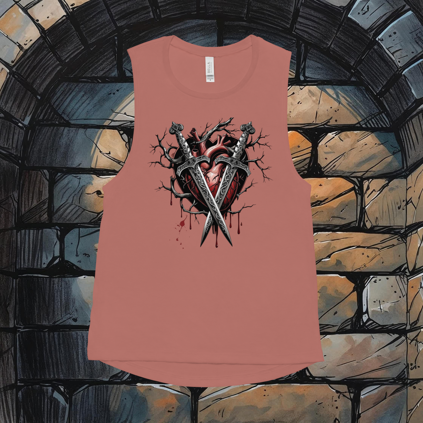 Women's "Party's Damage Dealer" Gothic Tank