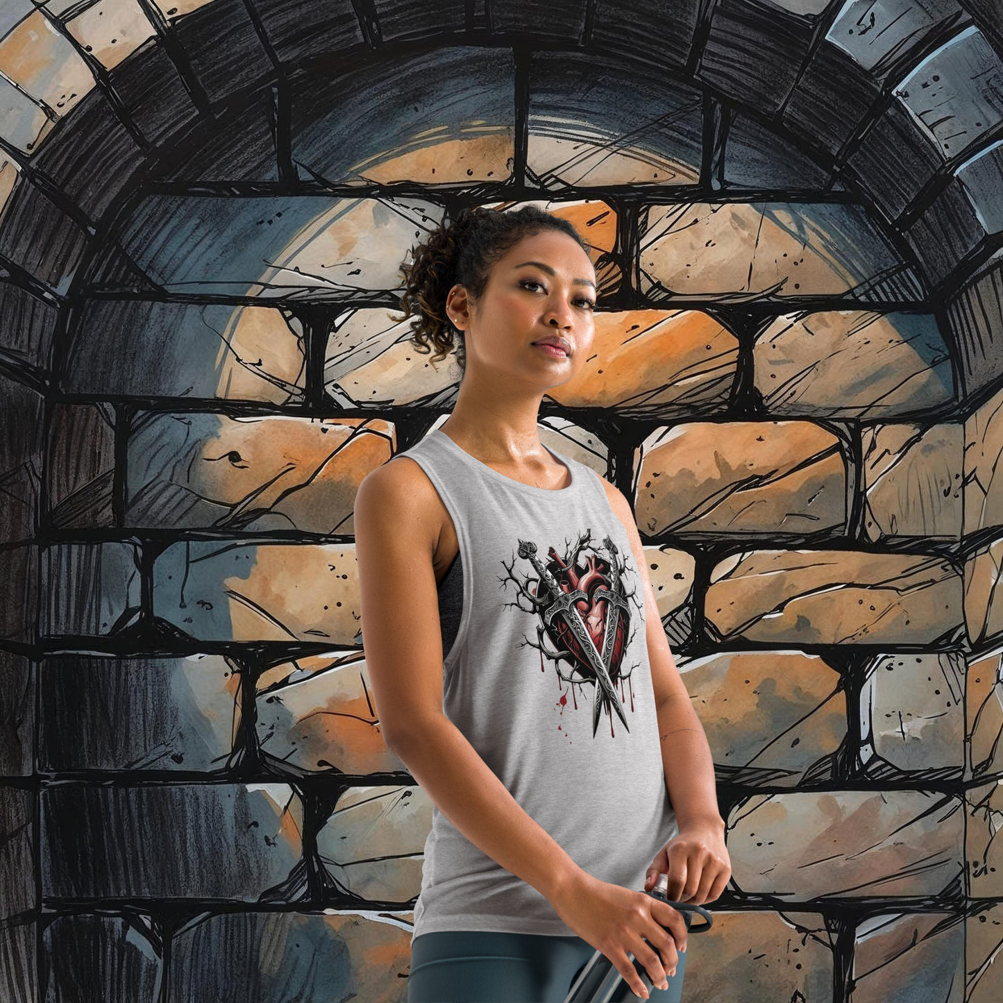 Women's "Party's Damage Dealer" Gothic Tank